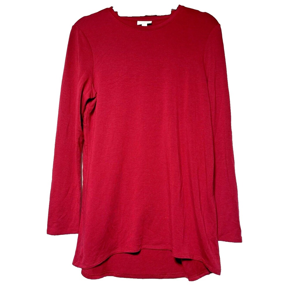 Pure Jill Tencel Lyocell Long Sleeve Basic Top womens Sz Staple Capsule Everyday